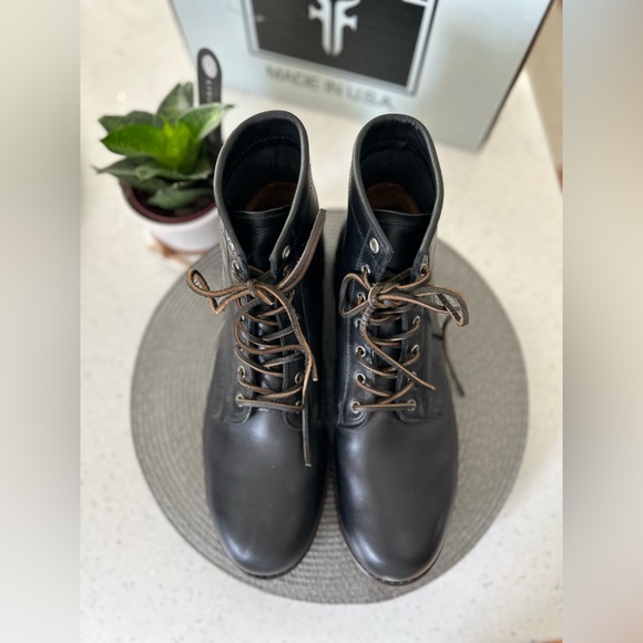 NWT - Frye Limited Addition John Addison Lace up Boot in Black, size 12 - Picture 7 of 9